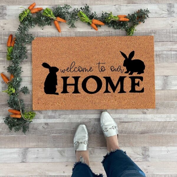 Funny Easter Bunny Funny English Door Mat Anti Slip Dirty Door Rug - Image 7