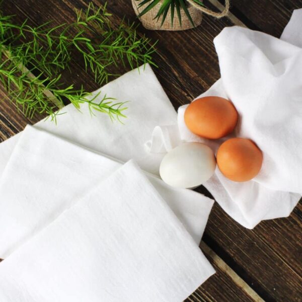 20 Pack, Flour Sack Kitchen Towel Set, White - Image 4