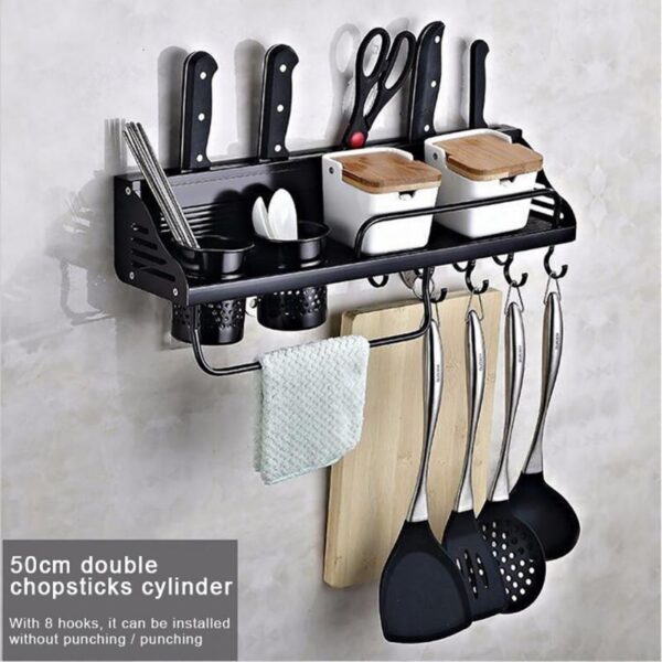 Spice Racks Kitchen Storage Shelf Wall-mounted - Image 3