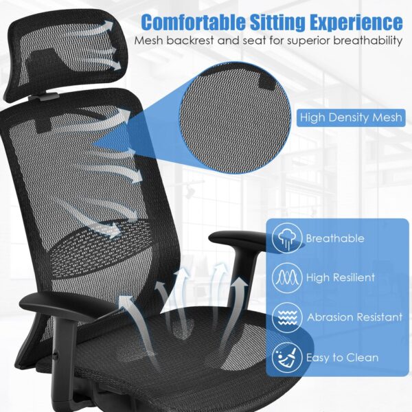 Ergonomic High Back Mesh Office Chair - Image 7