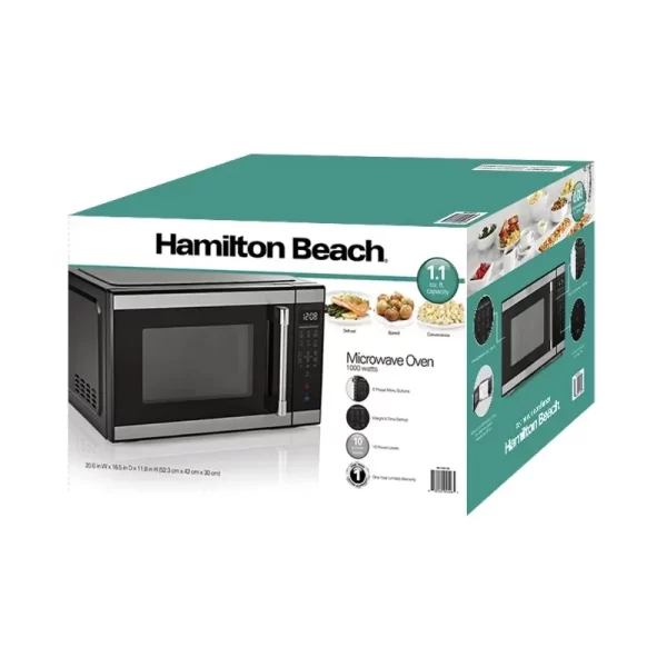 Hamilton Beach 1.1 cu. ft. Stainless Steel Microwave - Image 3