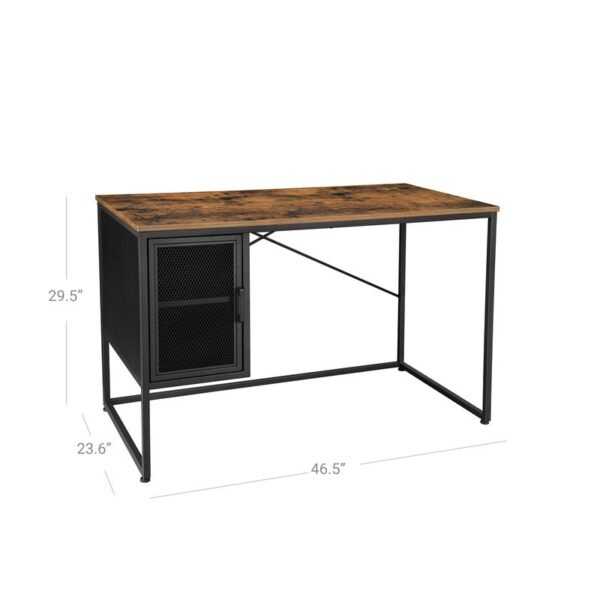 Industrial Computer Desk, Writing Desk for Work and Study, - Image 2