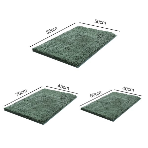 Chenille Non Slip Bath Mat Soft Plush Bathroom Mat - Image 15