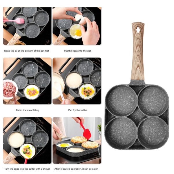 2/4 hole Non-Stick Frying Pan - Image 2