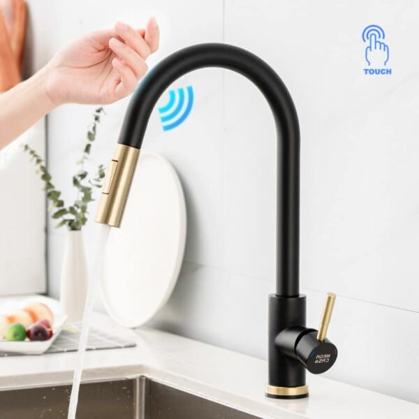 Pull Out Kitchen Faucets Smart Touch For Sensor Kitchen Water Tap Sink Mixer - Image 4