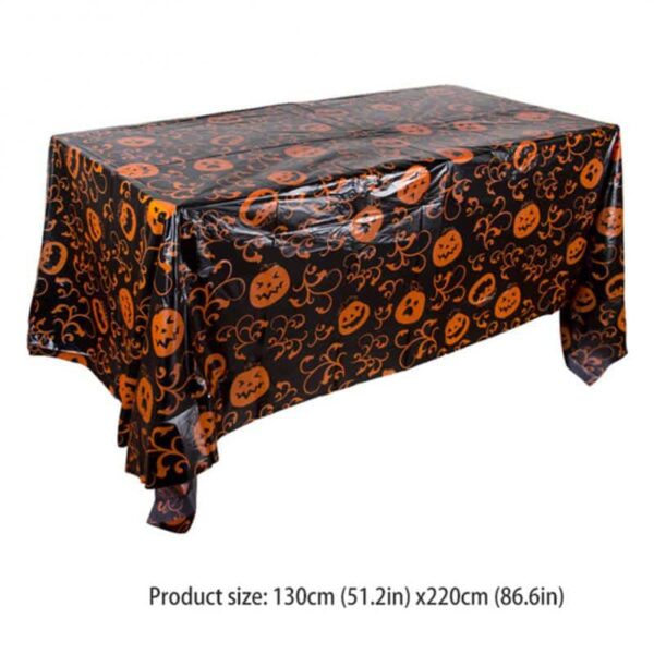 Halloween Disposable Tablecloths Pumpkin Ghost Bat Theme - Image 4