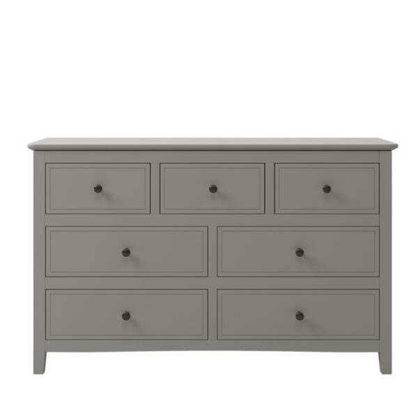 7 Drawers Solid Wood Dresser,Gray - Image 6