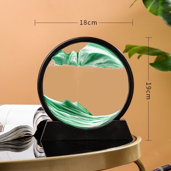 LED Light Creative Quicksand Table Lamp Moving Sand Art Picture 3D Hourglass Deep Sea Sandscape Bedroom Lamp - Image 9