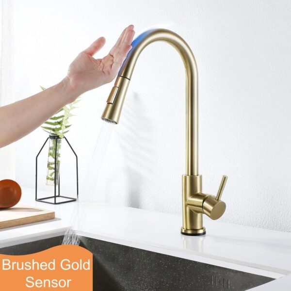 Pull Out Kitchen Faucets Smart Touch For Sensor Kitchen Water Tap Sink Mixer - Image 8