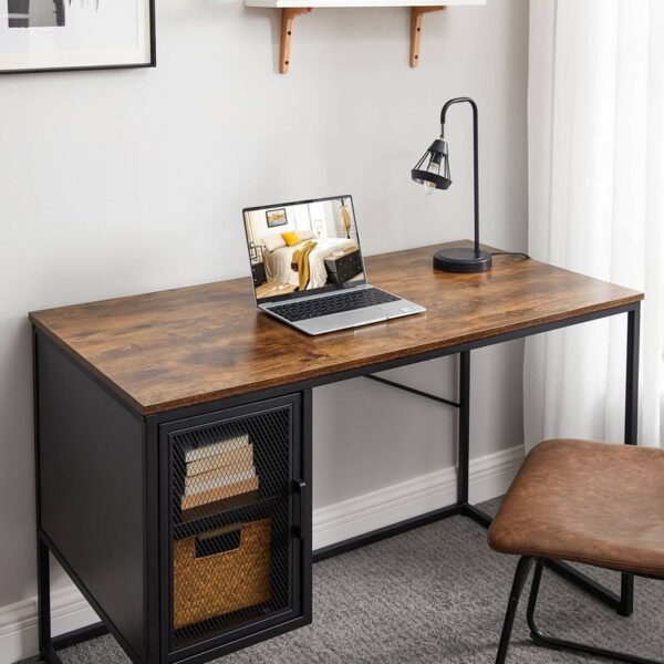 Industrial Computer Desk, Writing Desk for Work and Study,