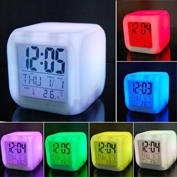 LED Digital Alarm Clock Fashion Electronic Clock Multifunction Digital Alarm Thermometer