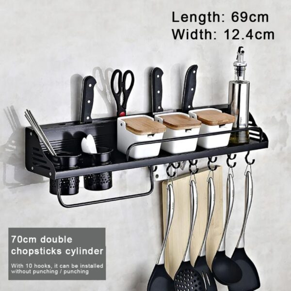 Spice Racks Kitchen Storage Shelf Wall-mounted - Image 13