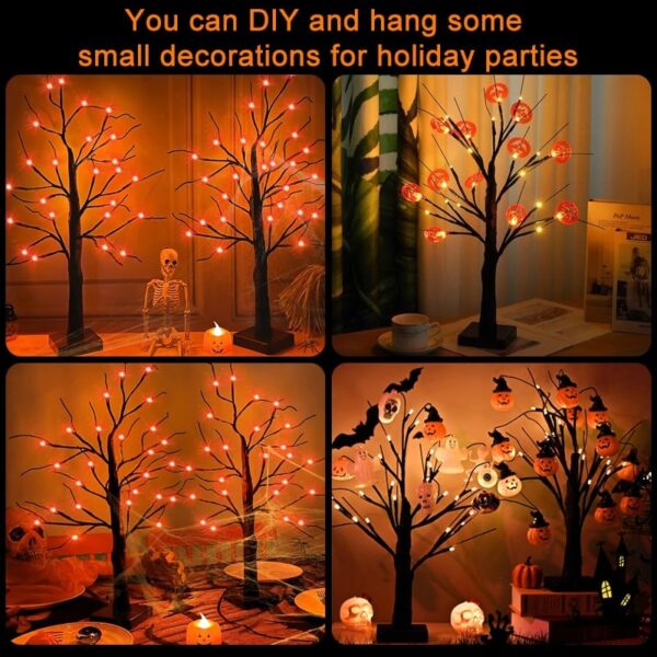 Halloween LED Birch Tree Light Tree LED Lamp DIY Landscape Tree Night Lamp - Image 4