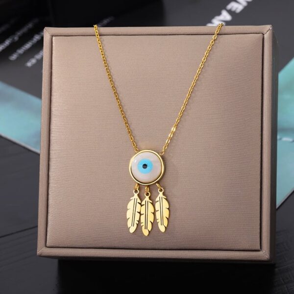 Retro Double Layer Hollow Thick Clavicle Chain Stainless Steel Necklace For Women - Image 2