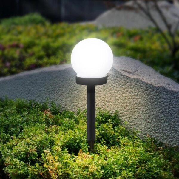 Round Bulb Shaped Solar Light Outdoor LED Globe - Image 5