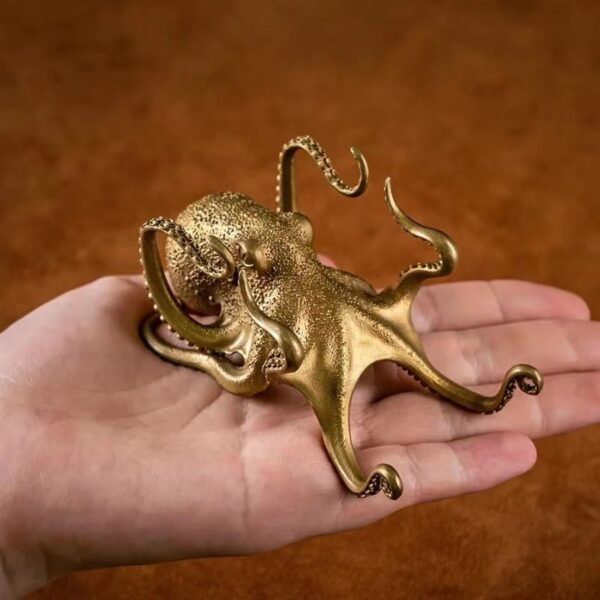 Creative Golden Octopus Mobile Phone Stand