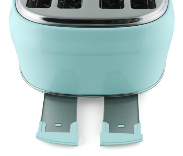 CLTOS4AQ Classic Retro 4-Slice Toaster, Aqua - Image 5