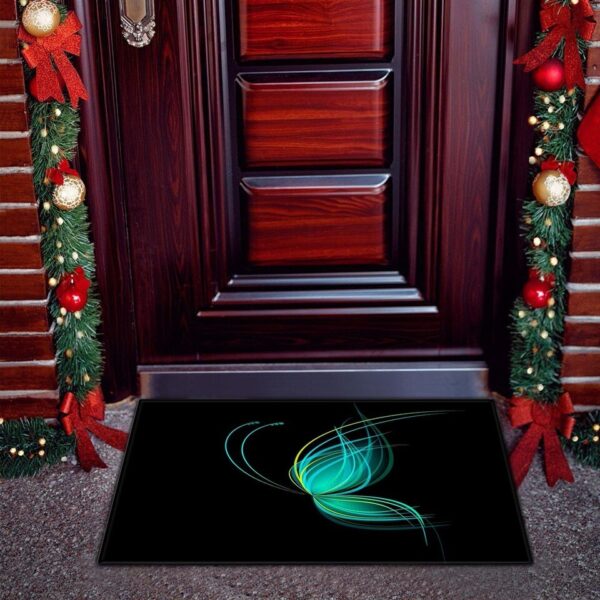 Free Shipping Butterfly Welcome Mat Bathroom Rug Kitchen Floor Mat - Image 4