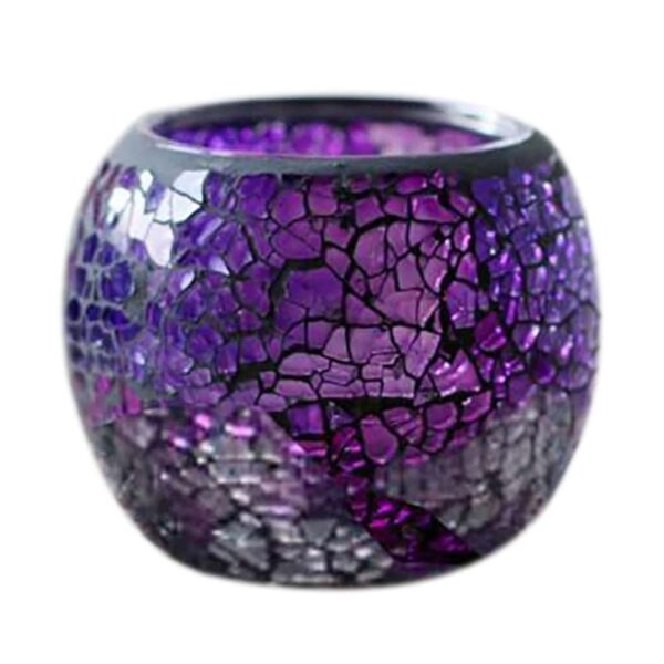 Mosaic Glass Candle Holders Romantic Dinner Home Decoration - Image 2