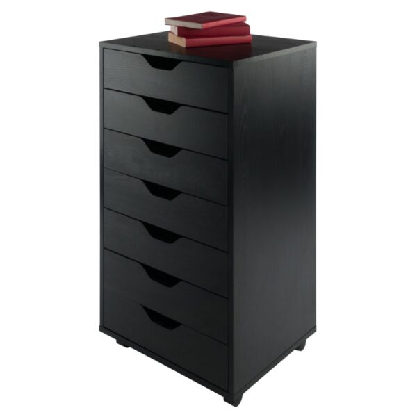 Winsome Wood Halifax 7-Drawer Cabinet, Black Finish - Image 5