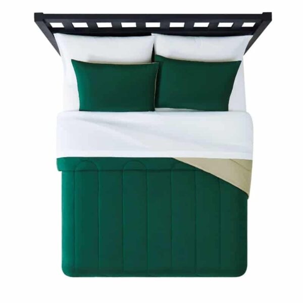 Mainstays Green 7 Piece Bed in a Bag Comforter Bedding Set with Sheets - Image 6