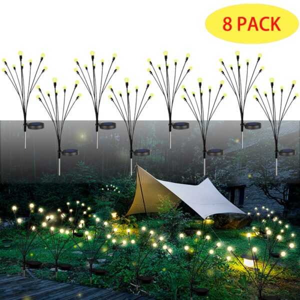 10LED Solar Firefly Lights Solar Garden