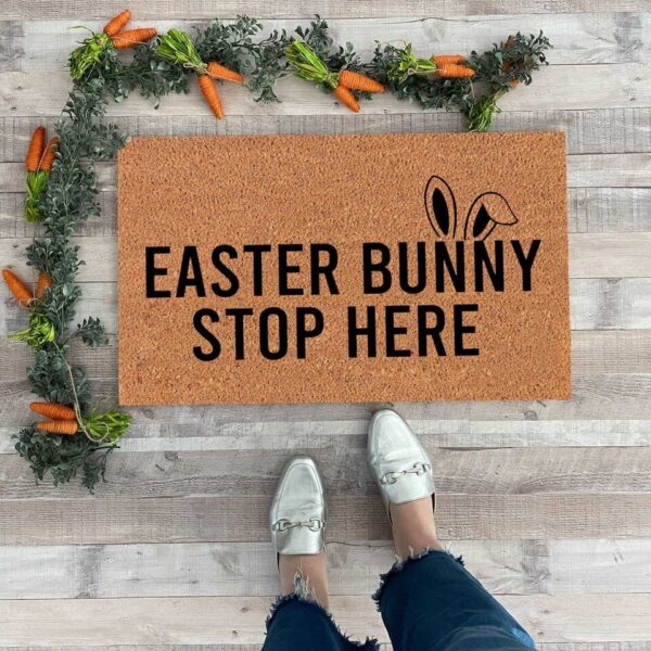 Funny Easter Bunny Funny English Door Mat Anti Slip Dirty Door Rug - Image 13