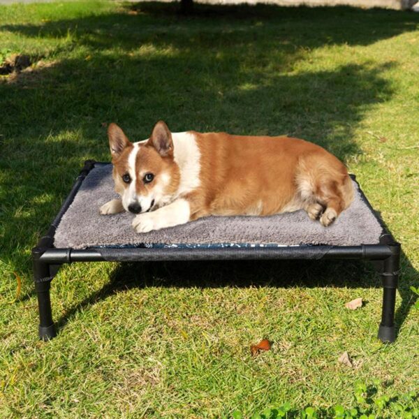 Outdoor Dog Bed Foldable Elevated Dog Bed With Removable Canopy Portable - Image 5