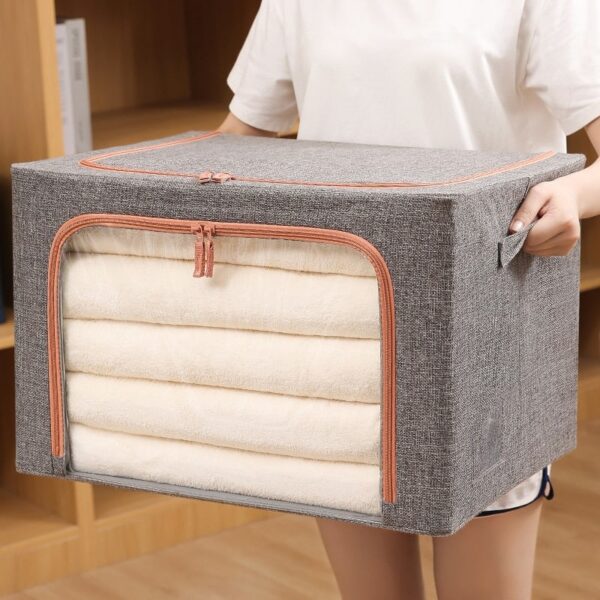 Foldable Quilt Organizer Storage Organizers Clothes Blanket Box Large Capacity - Image 4