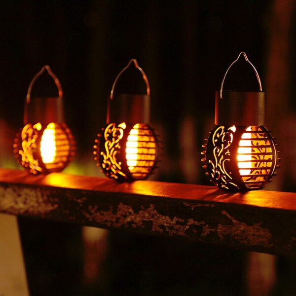 LED Outdoor Solar Light Garden Light Hanging Chandelier Lamp - Image 3