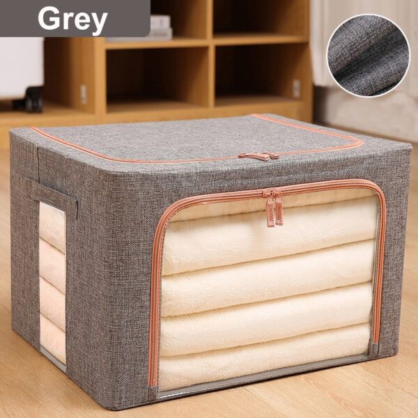 Foldable Quilt Organizer Storage Organizers Clothes Blanket Box Large Capacity - Image 5