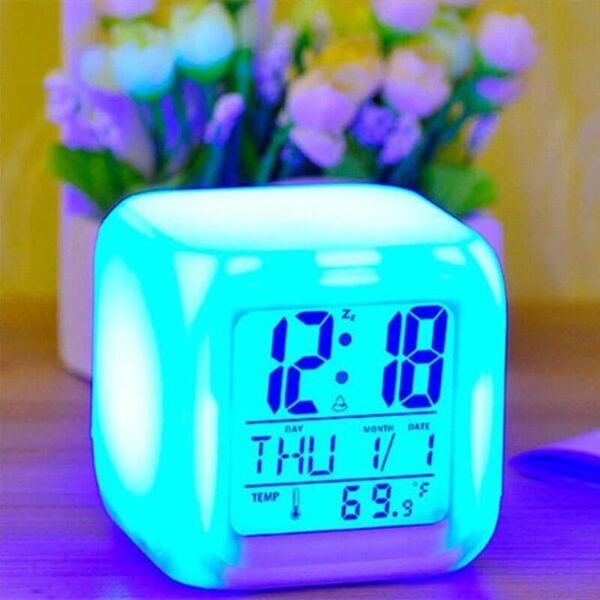 LED Digital Alarm Clock Fashion Electronic Clock Multifunction Digital Alarm Thermometer - Image 3