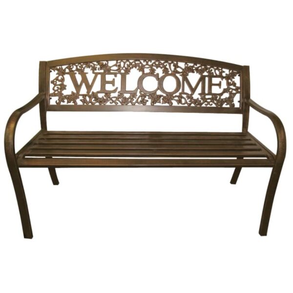 Leigh Country Outdoor Raised Metal Bench - Image 3