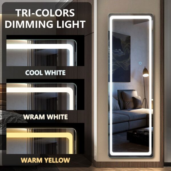 Full-Length Mirror with LED Lights - Image 2