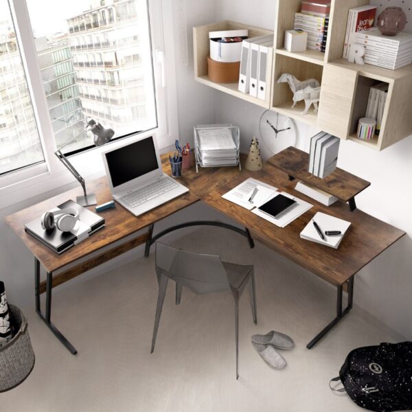 Home Office Writing Desk Modern L-Shape Computer Desk,