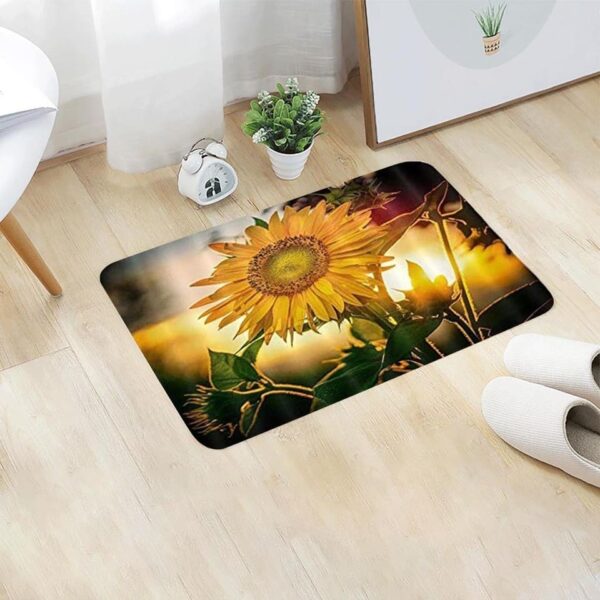 Free Shipping Home Bedroom Doormat Floor Soft Non-slip Sunflower