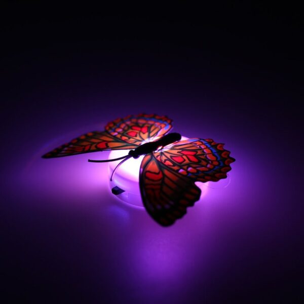 Butterfly Night Lights Pasteable 3D Butterfly Wall Stickers Lamps 1/5PCS Home Decoration - Image 3