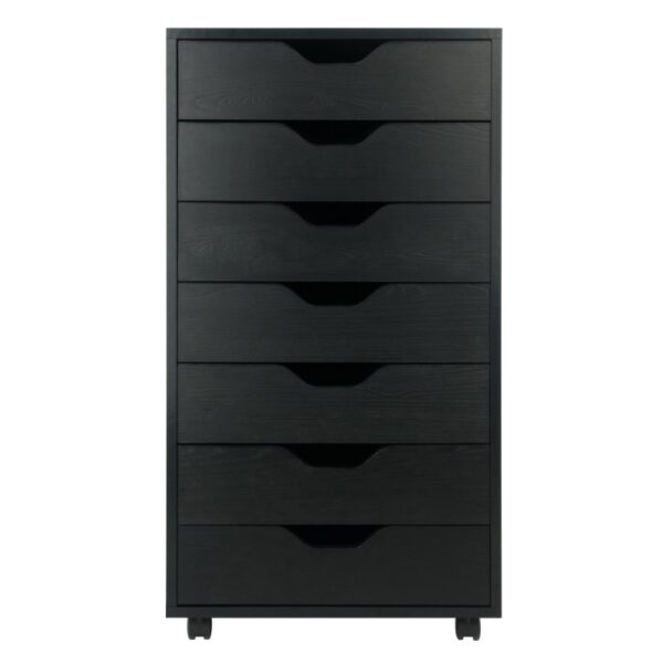 Winsome Wood Halifax 7-Drawer Cabinet, Black Finish - Image 4