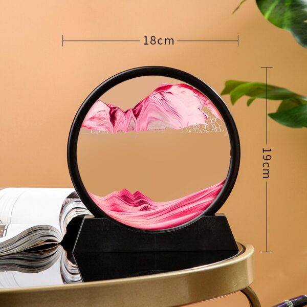 LED Light Creative Quicksand Table Lamp Moving Sand Art Picture 3D Hourglass Deep Sea Sandscape Bedroom Lamp - Image 14