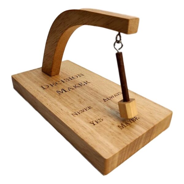 Magic Novelty Decision Maker Magnetic Pendulum Wood Decision Maker Cute And Unique Executive Office Decoration