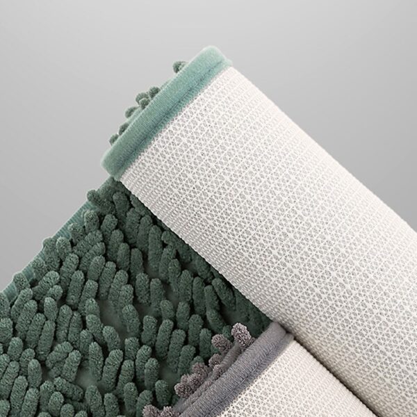 Chenille Non Slip Bath Mat Soft Plush Bathroom Mat - Image 9