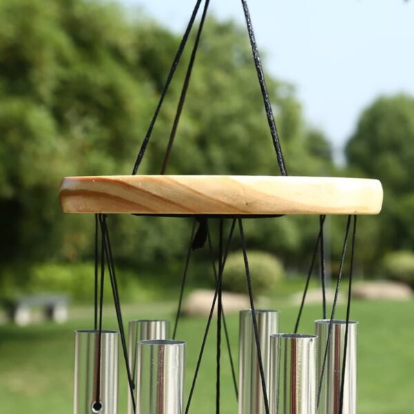 Silver 6 Tube Wind Chime - Image 2