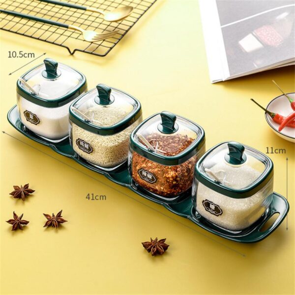 Herb Spice Jars Pots Kitchen Storage - Image 2