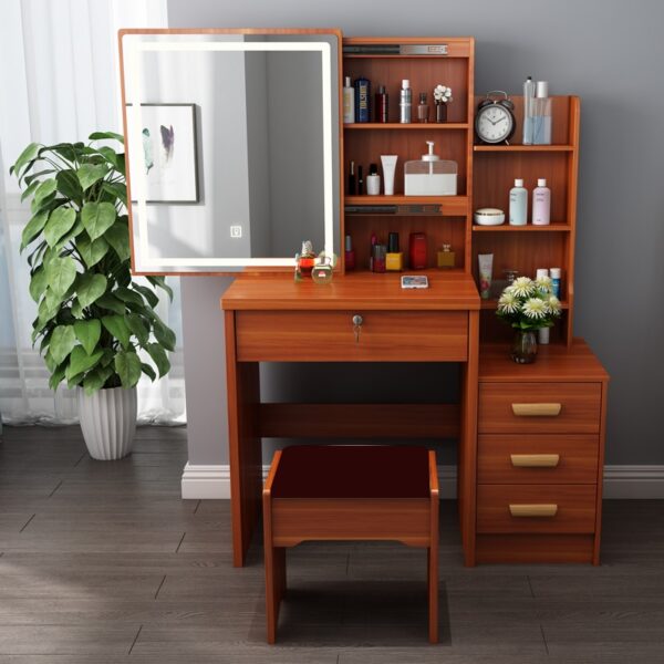 LED Dressing Table Storage Cabinet Integrated Dressers Bedroom Small Dressing Tables Modern Minimalist - Image 2