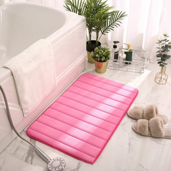 Non Slip Bathroom Mat Household Soft Coral Fleece Absorbent - Image 23