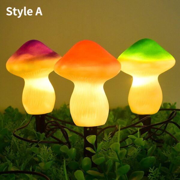 LED Solar Lights Waterproof Cute Mushroom - Image 6