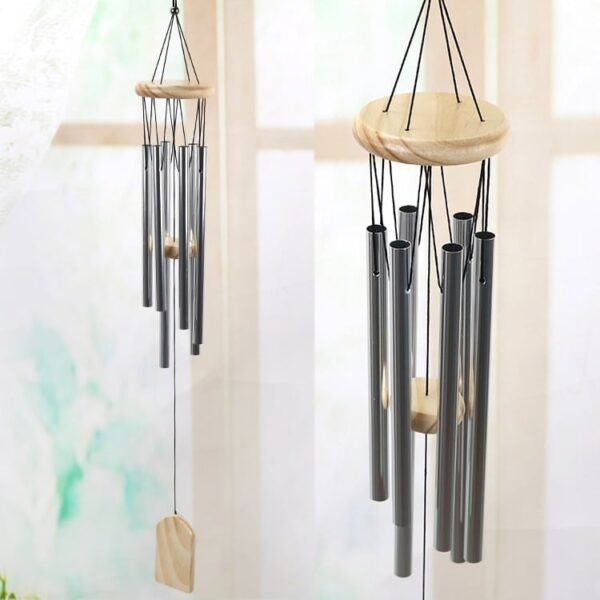 Silver 6 Tube Wind Chime - Image 7