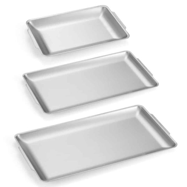 Metal Plates for Eating Cooking Tableware Stainless Steel - Image 2