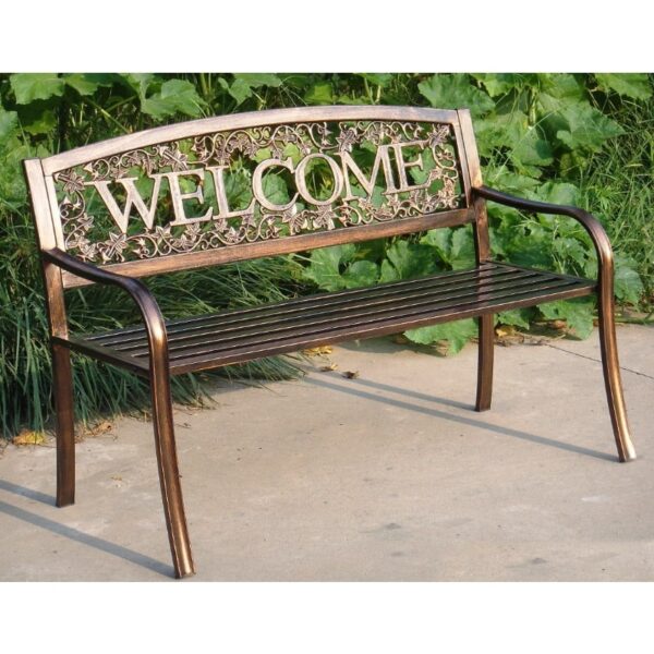 Leigh Country Outdoor Raised Metal Bench