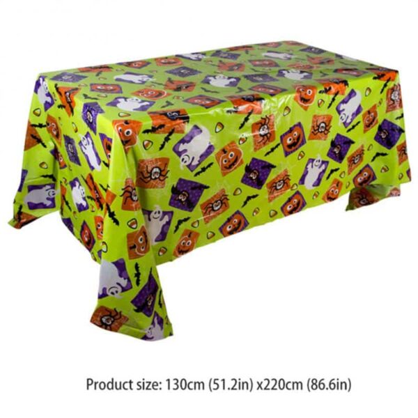 Halloween Disposable Tablecloths Pumpkin Ghost Bat Theme - Image 9